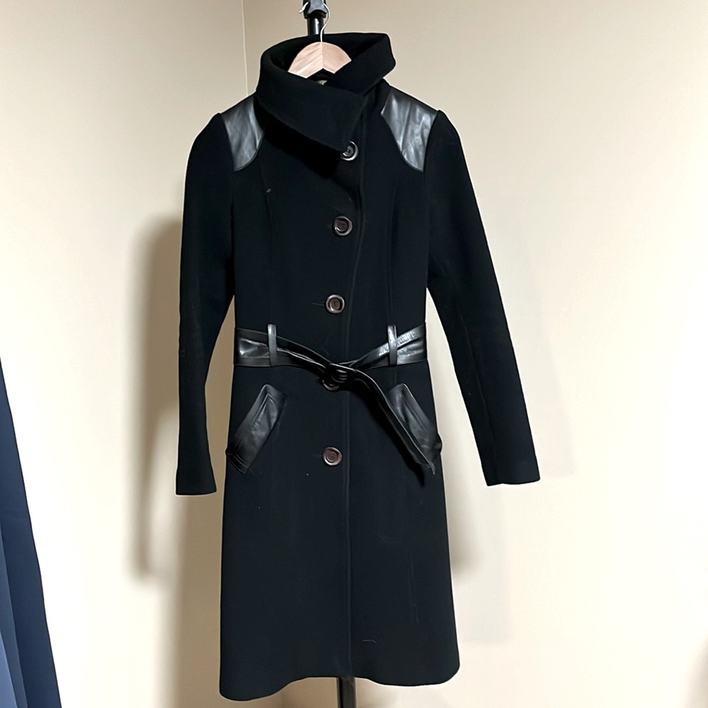 Mackage cashmere/wool/leather coat. XS